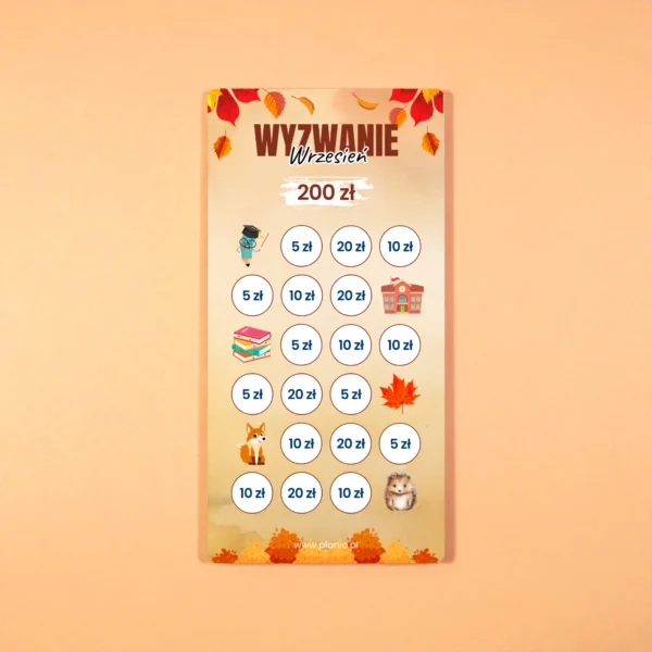 15-4 Wyzwanie oszczędnościowe „Wrzesień”