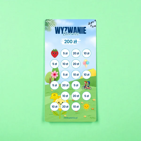 Wyzwanie oszczędnościowe „Czerwiec”