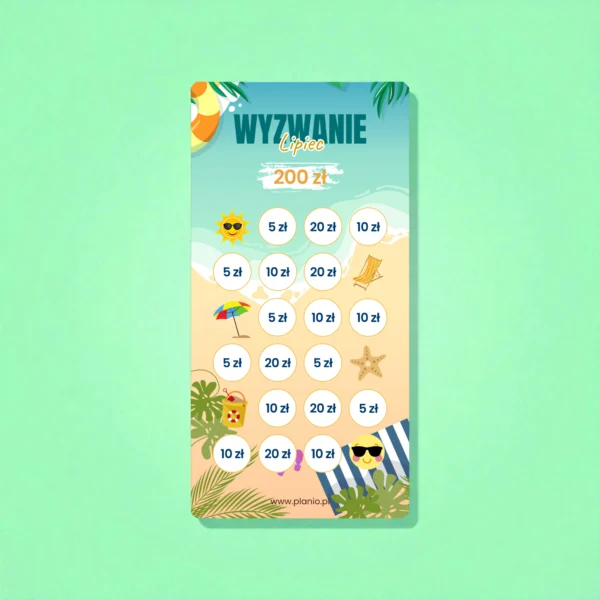 Wyzwanie oszczędnościowe „Lipiec”