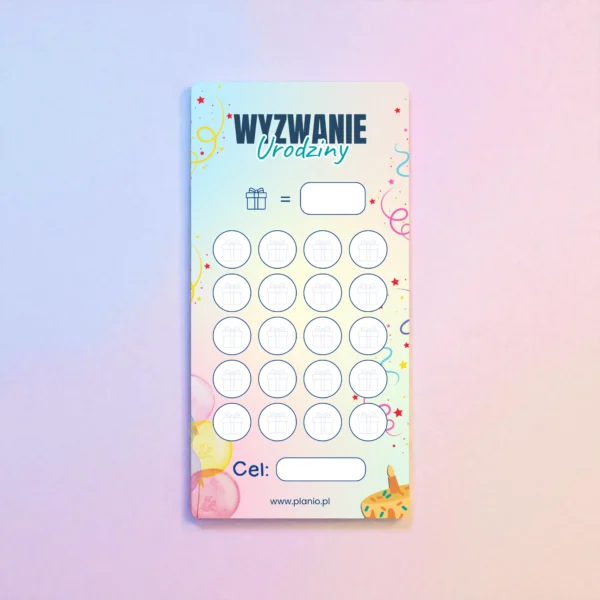 49-2 Wyzwanie oszczędnościowe „Urodziny”