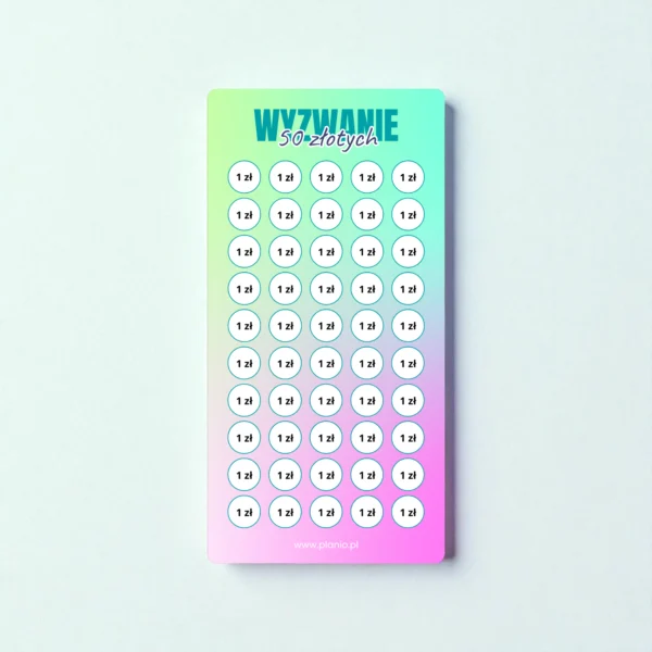 Wyzwanie oszczędnościowe „50 złotych”