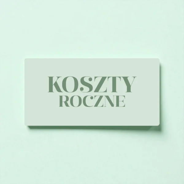 94 Karta kategorii „Koszty roczne”